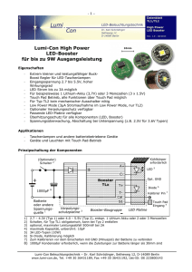 Lumi-Con High Power LED-Booster für bis zu 9W Ausgangsleistung