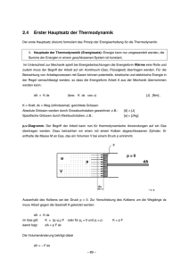 2.4 Erster Hauptsatz der Thermodynamik