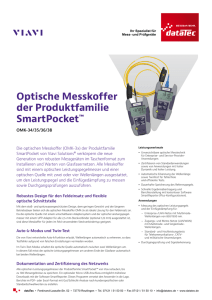 Optische Messkoffer der Produktfamilie SmartPocket™ OMK