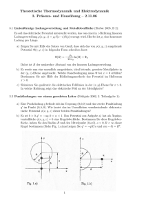 Theoretische Thermodynamik und Elektrodynamik 3. Präsenz