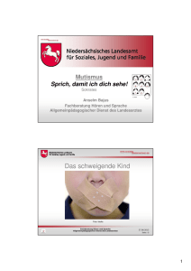 Mutismus Verden 2013 - Niedersächsisches Landesamt für Soziales