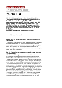 Interview mit: SCHOTTA