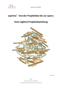 saprima® - Vonder Projektidee bis zur opera