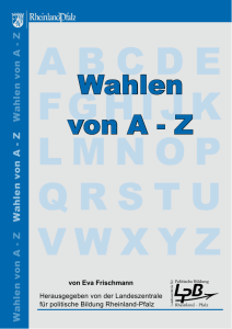 Wahlen von A - Landeszentrale für politische Bildung