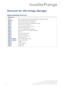 VM Shortcuts - muellerPrange