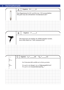 1 Fachmathematik Nr.: ............... Punkte