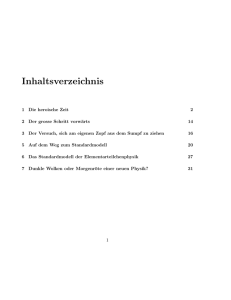 Inhaltsverzeichnis - Institut für Theoretische Physik