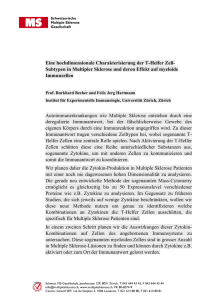 SMSG_lay summary - Schweizerische Multiple Sklerose Gesellschaft