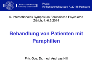 Behandlung von Patienten mit Paraphilien