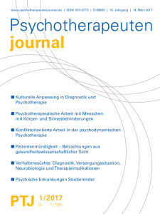 Psychotherapeuten journal