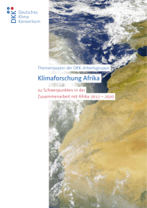Klimaforschung Afrika - Deutsches Klima Konsortium