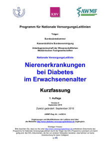 Kurzfassung - Deutsche Diabetes Gesellschaft