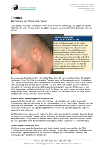 Tinnitus - Akupunktur