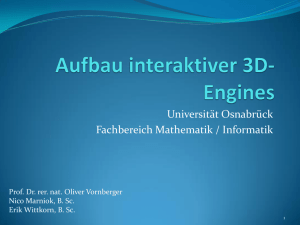 Aufbau interaktiver 3D-Engines