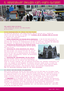 5. Newsletter [Aktion! Karl-Marx