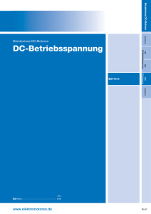 DC-Betriebsspannung - Kemmerich Elektromotoren