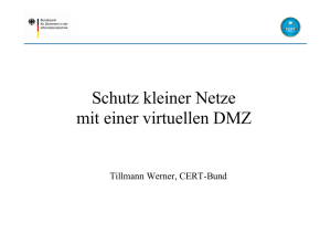Schutz kleiner Netze mit einer virtuellen DMZ - DFN-CERT