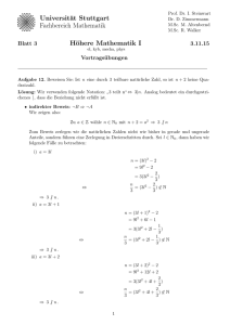 Lösung Aufgabe 12 - Fachbereich Mathematik