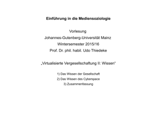 Vorlesung vom 14.01.16 - staff.uni-mainz.de