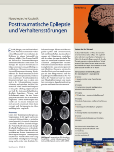 Posttraumatische Epilepsie und Verhaltensstörungen