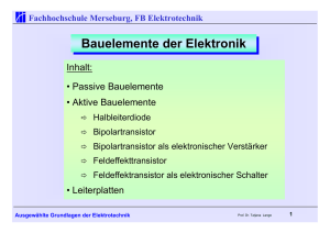 Bauelemente der Elektronik - iks.hs