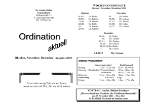 Ordination aktuell 4. Quartal 2011