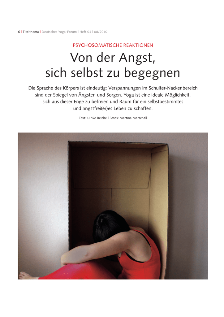 Von Der Angst Sich Selbst Zu Begegnen - 