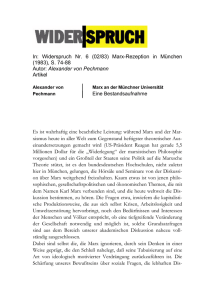 In: Widerspruch Nr. 6 (02/83) Marx-Rezeption in München (1983), S