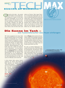 Heft TECHMAX 09: Die Sonne im Tank..