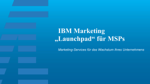 IBM Marketing „Launchpad“ für MSPs