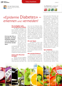 Epidemie Diabetes