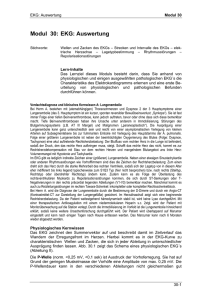 Modul 30: EKG: Auswertung