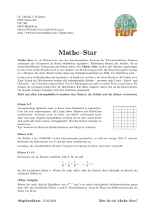 Mathe–Star - IWR Heidelberg
