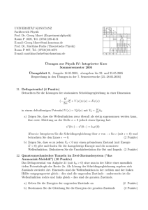 Blatt 5 - Theoretical Physics at University of Konstanz/Theoretische