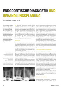 Endodontische Diagnostik und Behandlungsplanung