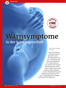 Warnsymptome in der Schwangerschaft