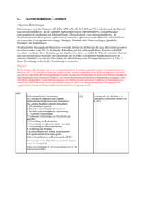 G. Kieferorthopädische Leistungen