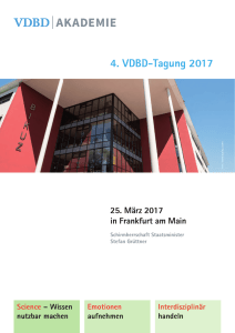 4. VDBD-Tagung 2017