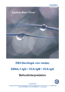 Befundinterpretation EBV-Serologie medac - medac