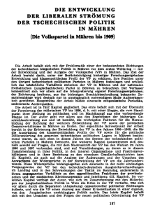 Die Volkspartei in Mähren bis 1909