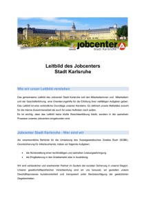 Unser Leitbild - Jobcenter Karlsruhe