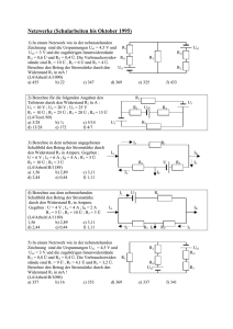 Netzwerke (Schularbeiten bis Oktober 1995)