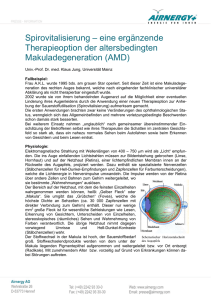 Makuladegeneration – Spirovitalisierung als