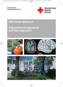 Allgemeine Akutgeriatrie und Neurogeriatrie