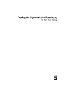 Verlag für Systemische Forschung - Carl