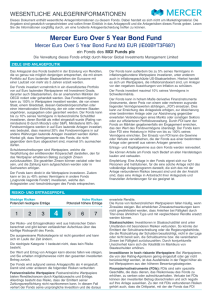 Mercer Euro Over 5 Year Bond Fund M3 EUR