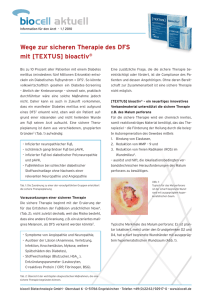 Wege zur sicheren Therapie des DFS mit [TEXTUS] bioactiv&reg;