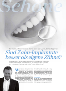 Sind Zahn-Implantate besser als eigene Zähne?