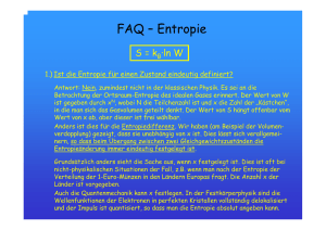 FAQ – Entropie