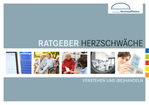 ratgeber herzschwäche - Kompetenznetz Herzinsuffizienz